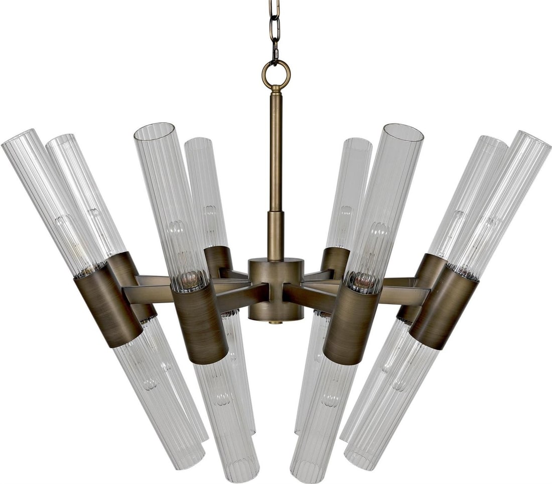 Moira Brass Bowl Chandelier by Noir Regency Style Lighting: Moira Brass Bowl Chandelier by Noir Regency Style Lighting Illuminate your sophisticated spaces with the Moira Brass Chandelier, designed in a vintage style that blends elegance with modern functional