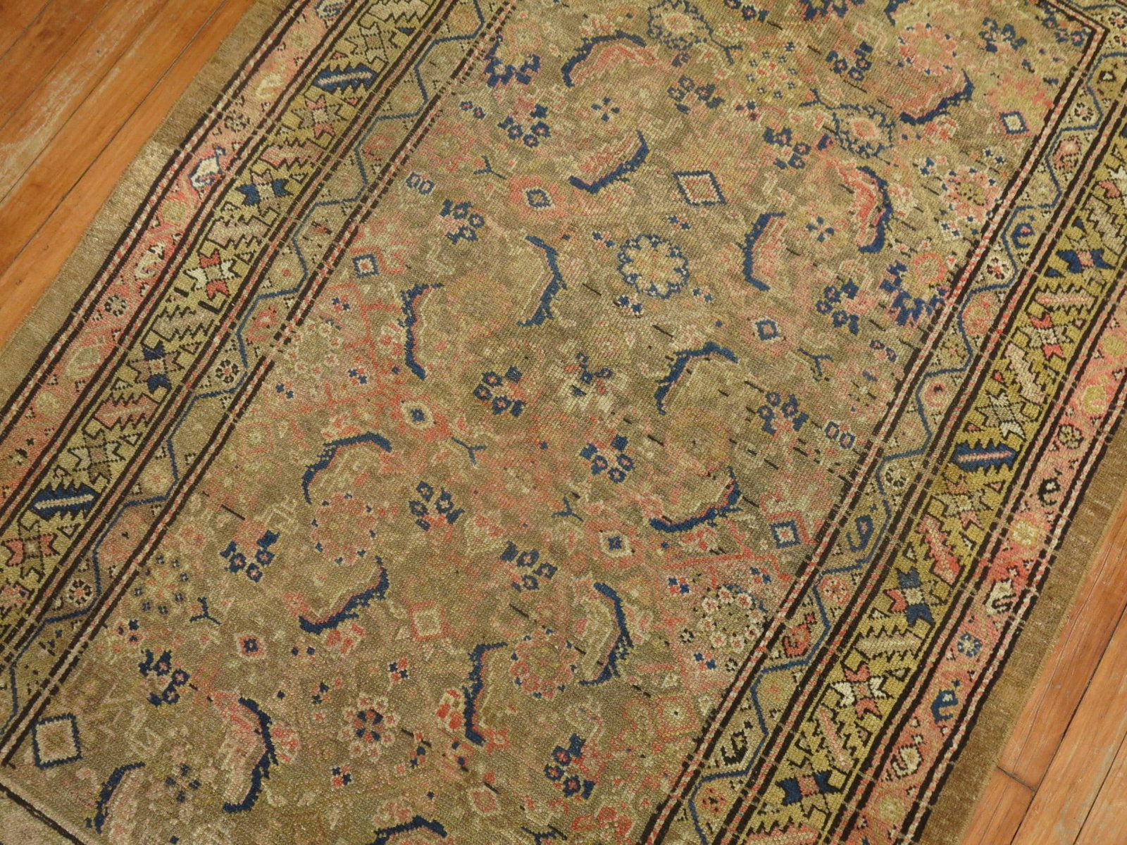 3' 10" x 6' 3" Persian Serab Accent Rug Camel Field: 3' 10" x 6' 3" Persian Serab Accent Rug Camel Field Early 20th century Persian Serab rug with a camel field design. This pre-owned accent rug is identified as a Serab type. Specifications Origin: Pers
