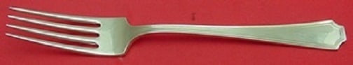 Durgin-Gorham Fairfax Sterling Silver Place Fork 7.375 Inches: Durgin-Gorham Fairfax Sterling Silver Place Fork 7.375 Inches Experience the timeless elegance of the Fairfax pattern with this place size fork crafted by Durgin-Gorham. Made from high-quality sterlin