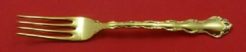 Reed & Barton Tara Vermeil Sterling Silver Fork 7 3/8 inches (1 of 1)