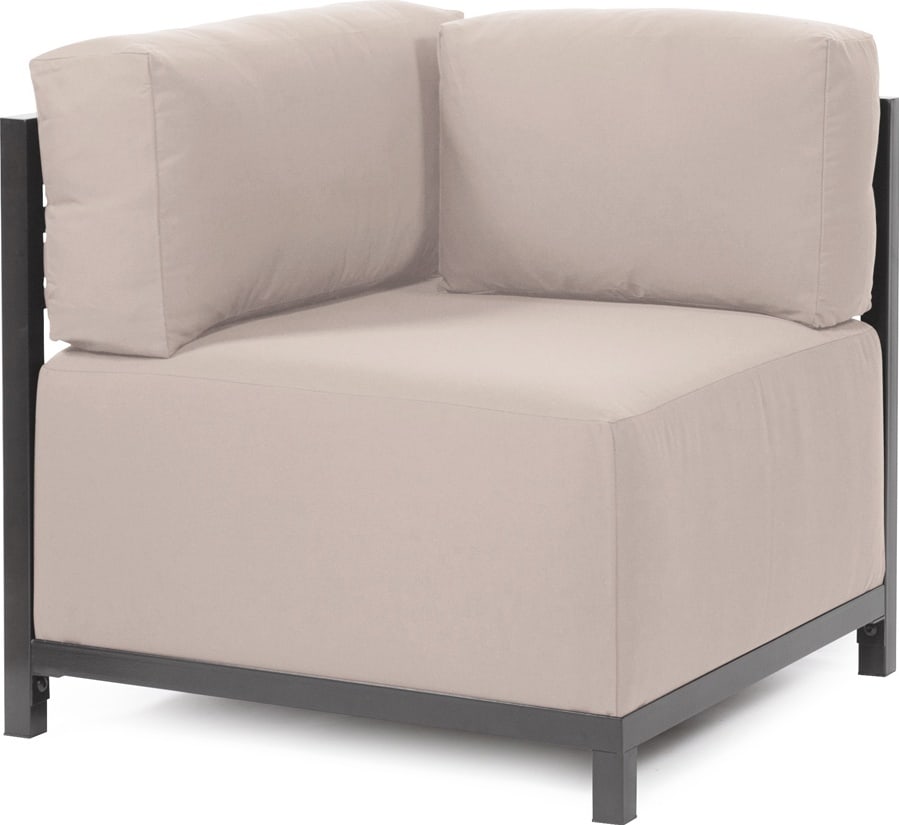 Howard Elliott Coastal Style Corner Chair in Brown Titanium Finish (1 of 4)