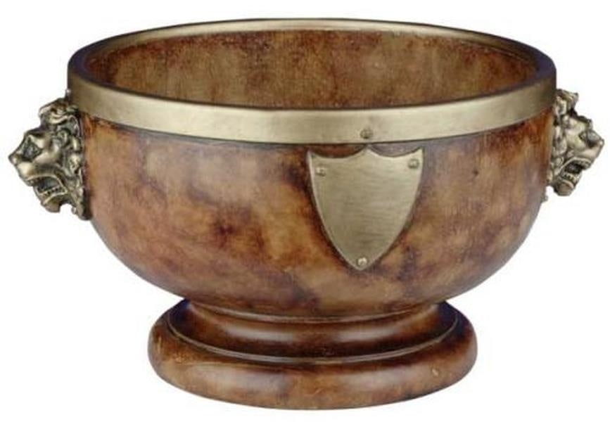 Handcrafted Lion Head Decorative Bowl USA 6 x 9 inches: Handcrafted Lion Head Decorative Bowl USA 6 x 9 inches This item is made at time of order. Please allow 42 to 70 days for production. This beautifully handcrafted decorative bowl features an intricate