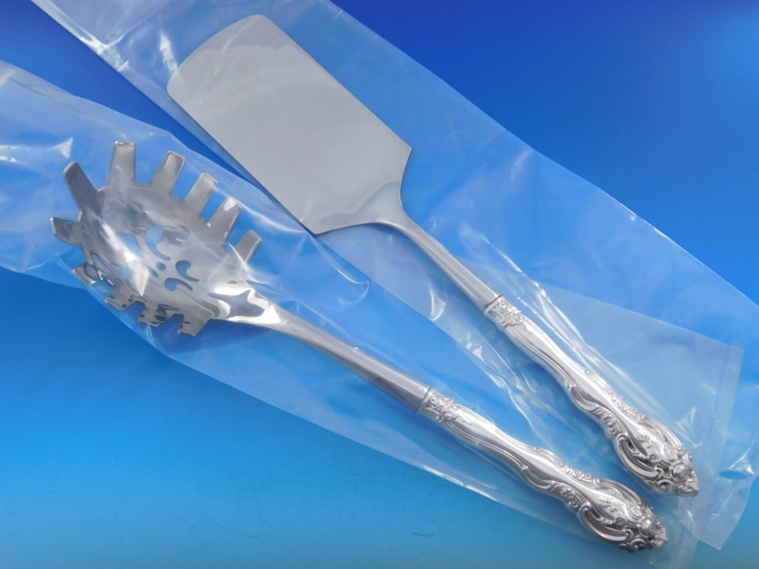 Gorham La Scala Sterling Silver 2pc Italian Pasta Server Set (1 of 10)