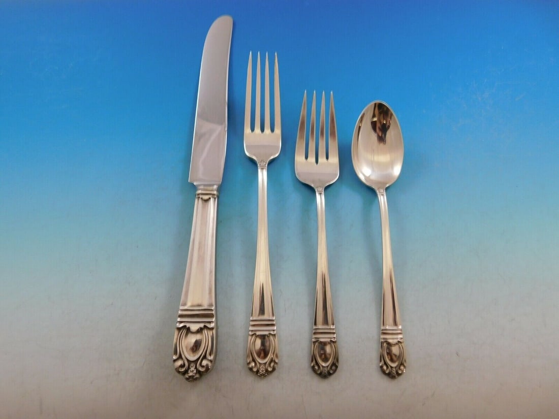 International Silver Sonja 4-Piece Sterling Silver Place Setting: International Silver Sonja 4-Piece Sterling Silver Place Setting This exquisite 4-piece place setting is crafted from high-quality sterling silver in the elegant Sonja pattern by International Silver.