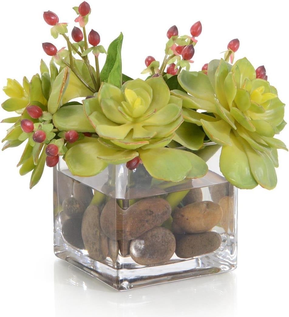 John-Richard Vibrant Succulent Arrangement 8H 7W 8D (1 of 1)