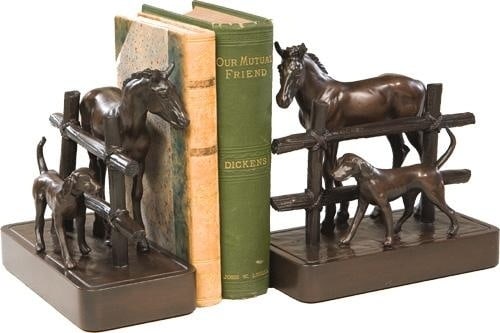 Rustic Equestrian Resin Bookends Lodge Style Hand-Cast Decor: Rustic Equestrian Resin Bookends Lodge Style Hand-Cast Decor This item is made at time of order. Please allow 42 to 70 days for production. Enhance your home decor with these stunning Rustic Resin Boo