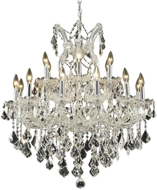 Elegant Lighting Maria Theresa Crystal Chandelier Louis XIV Style: Elegant Lighting Maria Theresa Crystal Chandelier Louis XIV Style Illuminate your space with the opulent Luxurious LED Maria Theresa Crystal Chandelier, designed in a sophisticated Louis XIV style. Th