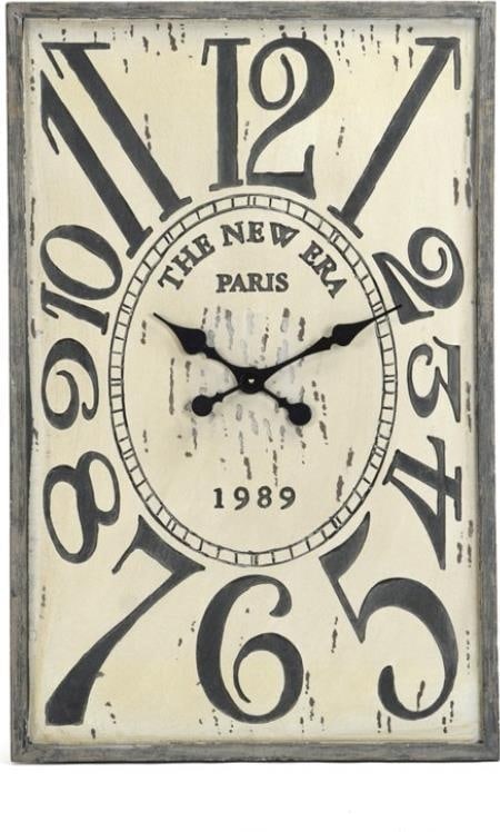 Zentique Traditional Ebony Wooden Wall Clock 36.5H 23.5W MDF Pine (1 of 3)