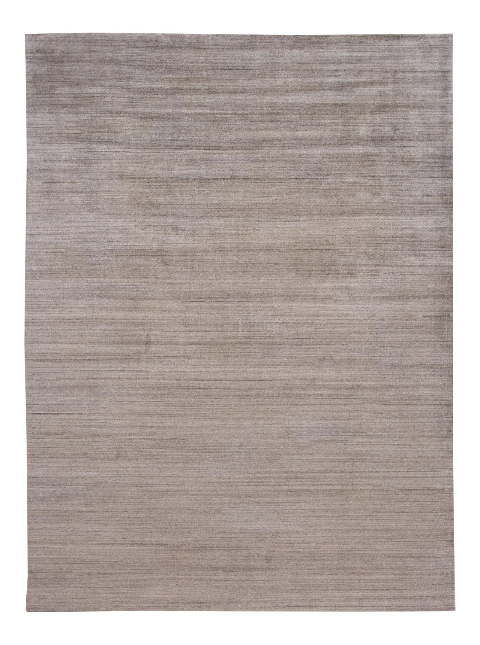 Contemporary Indian Gabbeh Wool Rug 10'1" x 13'11" Solid Gray (1 of 10)