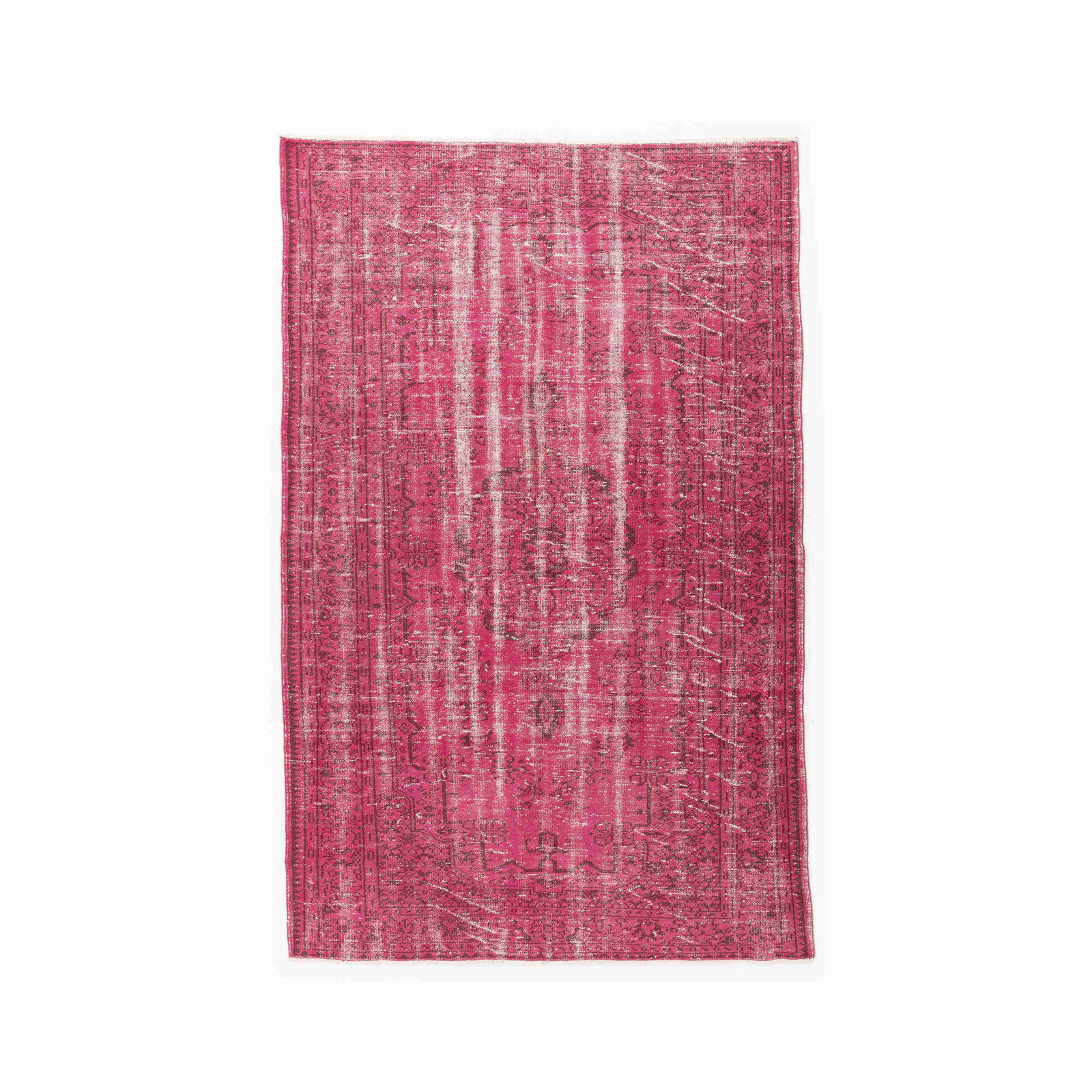 Authentic Handmade Vintage Wool on Cotton Carpet 77.6 x 117.7 inches: Authentic Handmade Vintage Wool on Cotton Carpet 77.6 x 117.7 inches This authentic handmade vintage carpet is meticulously crafted from a blend of wool on cotton, showcasing exceptional quality and d
