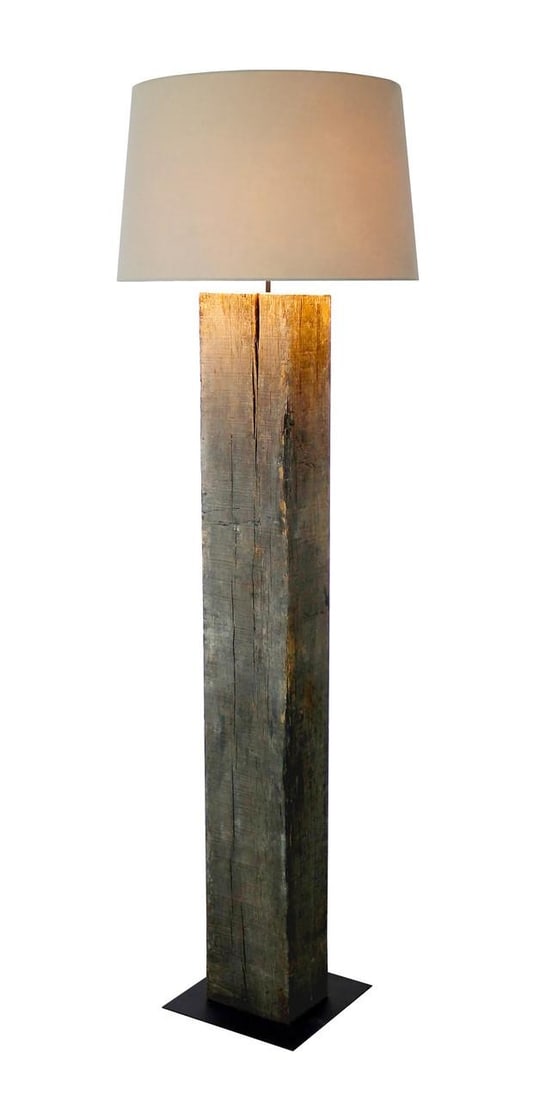 69 Inch Elegant Floor Lamp with Linen Shade and Wood Base: 69 Inch Elegant Floor Lamp with Linen Shade and Wood Base Illuminate your living space with this elegant floor lamp, featuring a stylish linen shade and a sturdy rail wood base. Standing at a height o