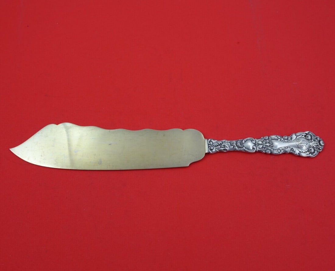 Gorham Imperial Chrysanthemum Sterling Silver Ice Cream Slice 10 1/4" (1 of 3)