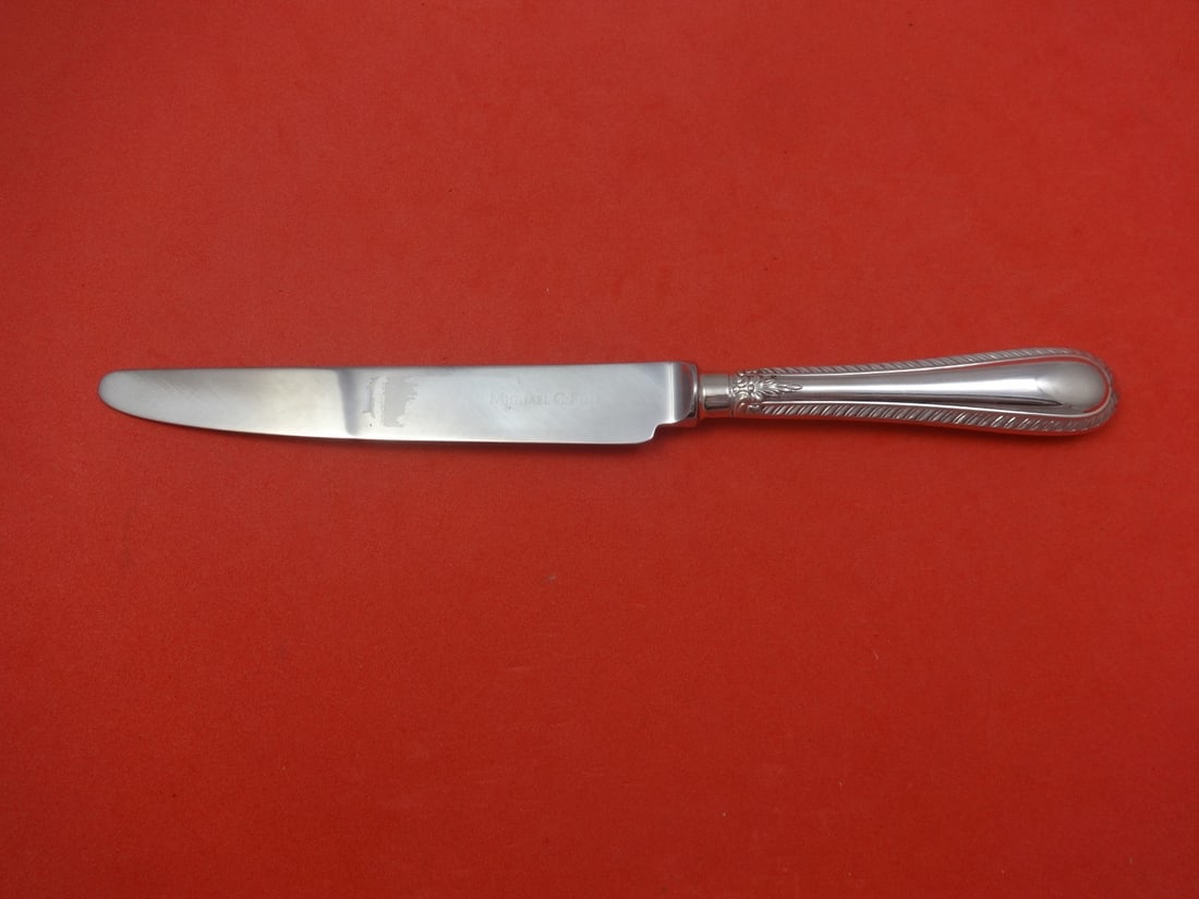 Carrs Feather Edge Sterling Silver Dinner Knife 9 3/4 in (1 of 1)