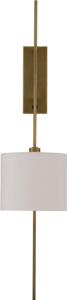 Brass Savill Wall Sconce by Currey UL-Listed: Brass Savill Wall Sconce by Currey UL-Listed Illuminate your space with the Exquisite Savill Wall Sconce, a stunning blend of antique style and contemporary design. This medium-sized wall sconce featu