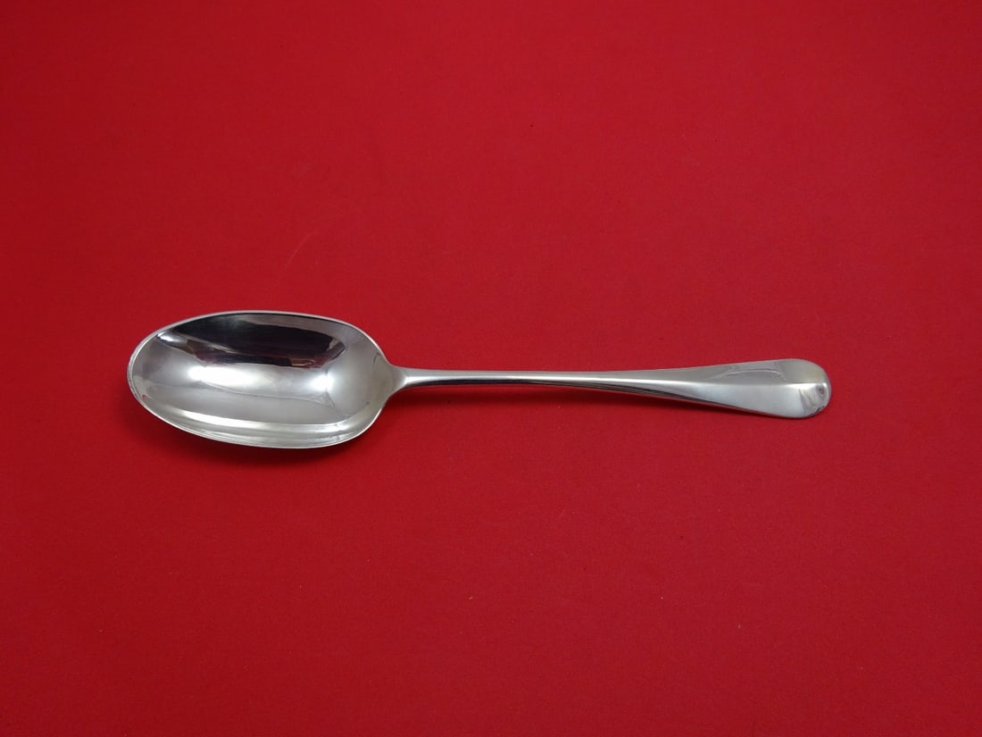 RE Sterling Silver Serving Spoon Rat Tail Pattern 8 1/4" (1 of 1)