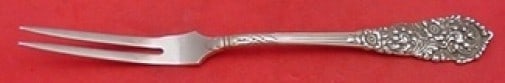 Reed Barton Trajan Sterling Silver Custom Spinach Fork 7 1/4: Reed Barton Trajan Sterling Silver Custom Spinach Fork 7 1/4 Custom made Trajan by Reed & Barton sterling silver spinach fork. This pre-owned piece is monogrammed, with monograms that vary, and is in 