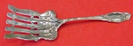 International Sterling Silver Abbottsford Asparagus Fork 8 7/8 inches Monogrammed: International Sterling Silver Abbottsford Asparagus Fork 8 7/8 inches Monogrammed This exquisite serving fork, measuring 8 7/8 inches, features the elegant Abbottsford pattern by International Sterlin