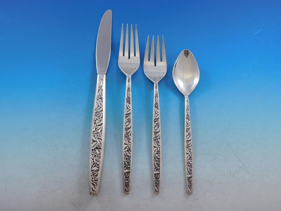 Valencia International Sterling Silver 4-Piece Place Setting (1 of 5)