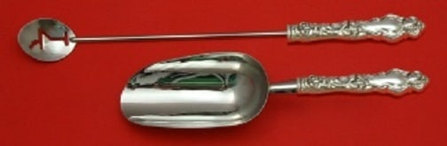 Eton by Wallace Sterling Silver 2-Piece Bar Set Custom Made: Eton by Wallace Sterling Silver 2-Piece Bar Set Custom Made This exquisite Eton by Wallace Sterling Silver Bar Set is a custom-made hostess set that combines elegance with functionality. Crafted from 