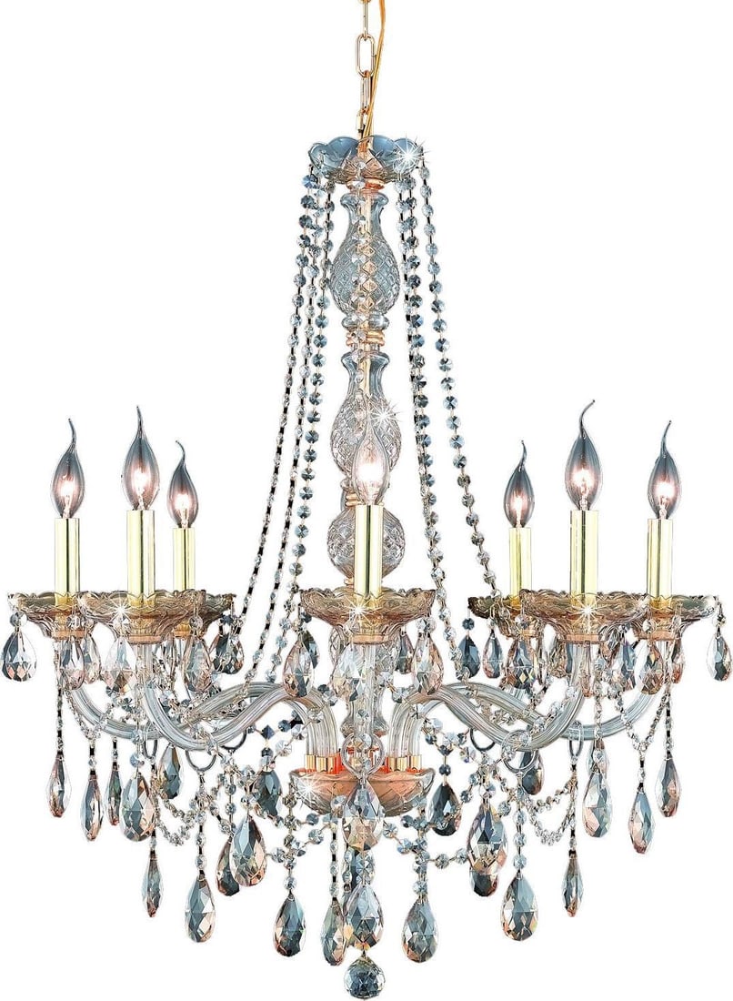 Elegant Lighting Verona 8-Light Baroque Crystal Bowl Chandelier (1 of 1)
