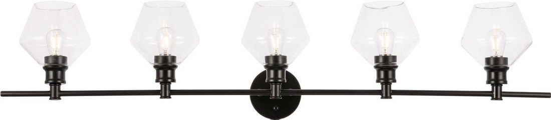 Elegant Lighting Gene 5 Light Transitional Wall Lamp UL-Listed: Elegant Lighting Gene 5 Light Transitional Wall Lamp UL-Listed Illuminate your space with the Gene 5 Light Wall Lamp, a stunning piece that combines functionality and elegance. This transitional style