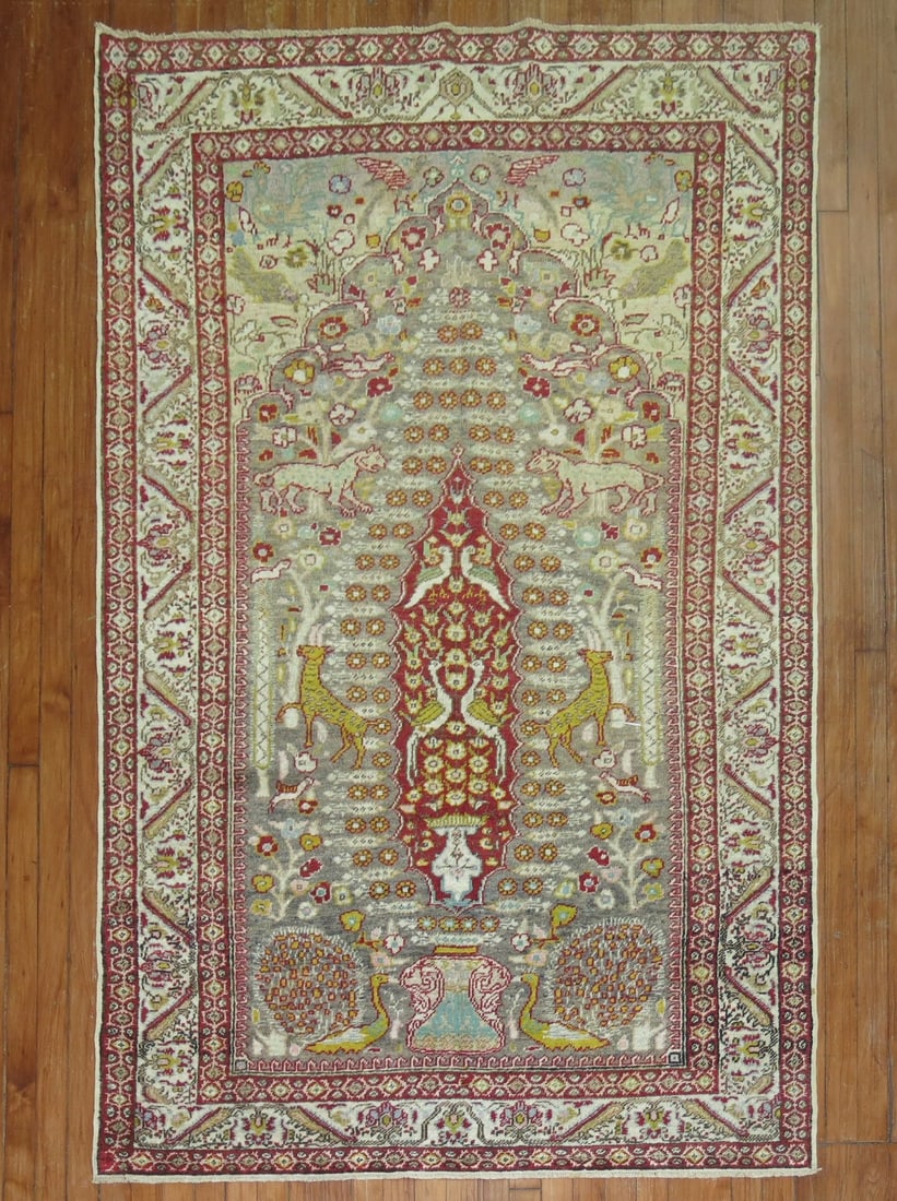 4' 4" x 7' Early 20th Century Sivas Pictorial Accent Rug (1 of 5)