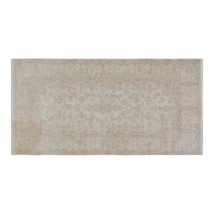Hand-Knotted Wool Area Rug in Tan 4'8" x 9'5" Vintage Style: Hand-Knotted Wool Area Rug in Tan 4'8" x 9'5" Vintage Style This vintage hand-knotted wool rug is crafted using traditional techniques, offering a rich texture and enduring quality. The tan color and 