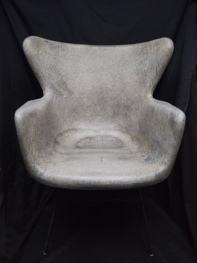 Selig Lawrence Peabody fiberglass shell armchair 1955 MCM: Selig Lawrence Peabody fiberglass shell armchair 1955 MCM Vintage Lawrence Peabody for Selig armchair from 1955. This mid-century modern fiberglass shell chair is finished in grey and made in the Unit