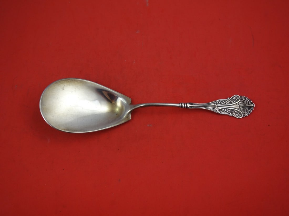 Shiebler Corinthian Sterling Silver Tomato Server 9" by John Polhamus: Shiebler Corinthian Sterling Silver Tomato Server 9" by John Polhamus This exquisite 9" tomato server is crafted from high-quality sterling silver and features the elegant Corinthian pattern designed 