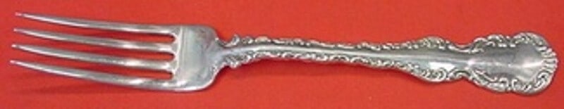 Whiting Sterling Silver Fork Louis XV Pattern 7 3/8 Inch Monogrammed: Whiting Sterling Silver Fork Louis XV Pattern 7 3/8 Inch Monogrammed Whiting Sterling Silver Fork Louis XV Pattern 7 3/8 Inch Monogrammed (monos may vary) Experience the timeless elegance of the Louis