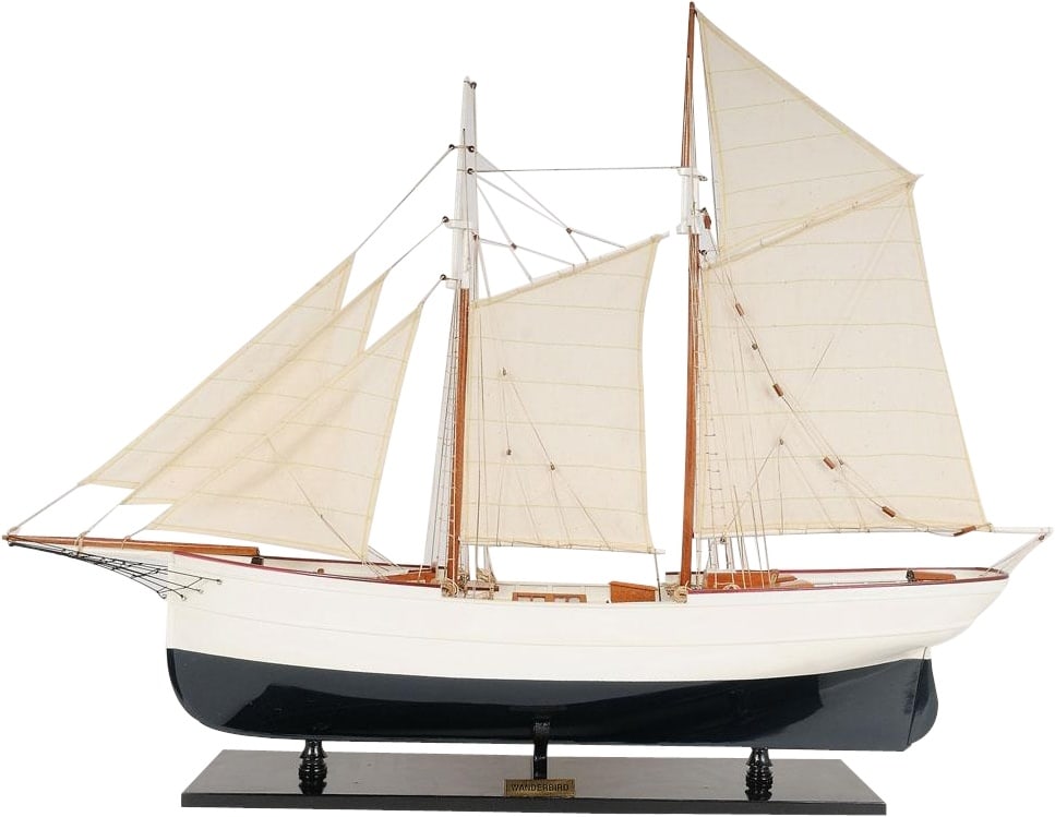 Handmade Nautical Wanderbird Ship Model in White Mahogany (1 of 7)