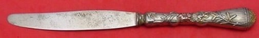 Vintage 8" Mixed Metals Breakfast Knife Sterling Silver Steel Floral Paris: Vintage 8" Mixed Metals Breakfast Knife Sterling Silver Steel Floral Paris This elegant breakfast knife features a unique mixed metals design, combining a sterling silver hollow handle with a durable 
