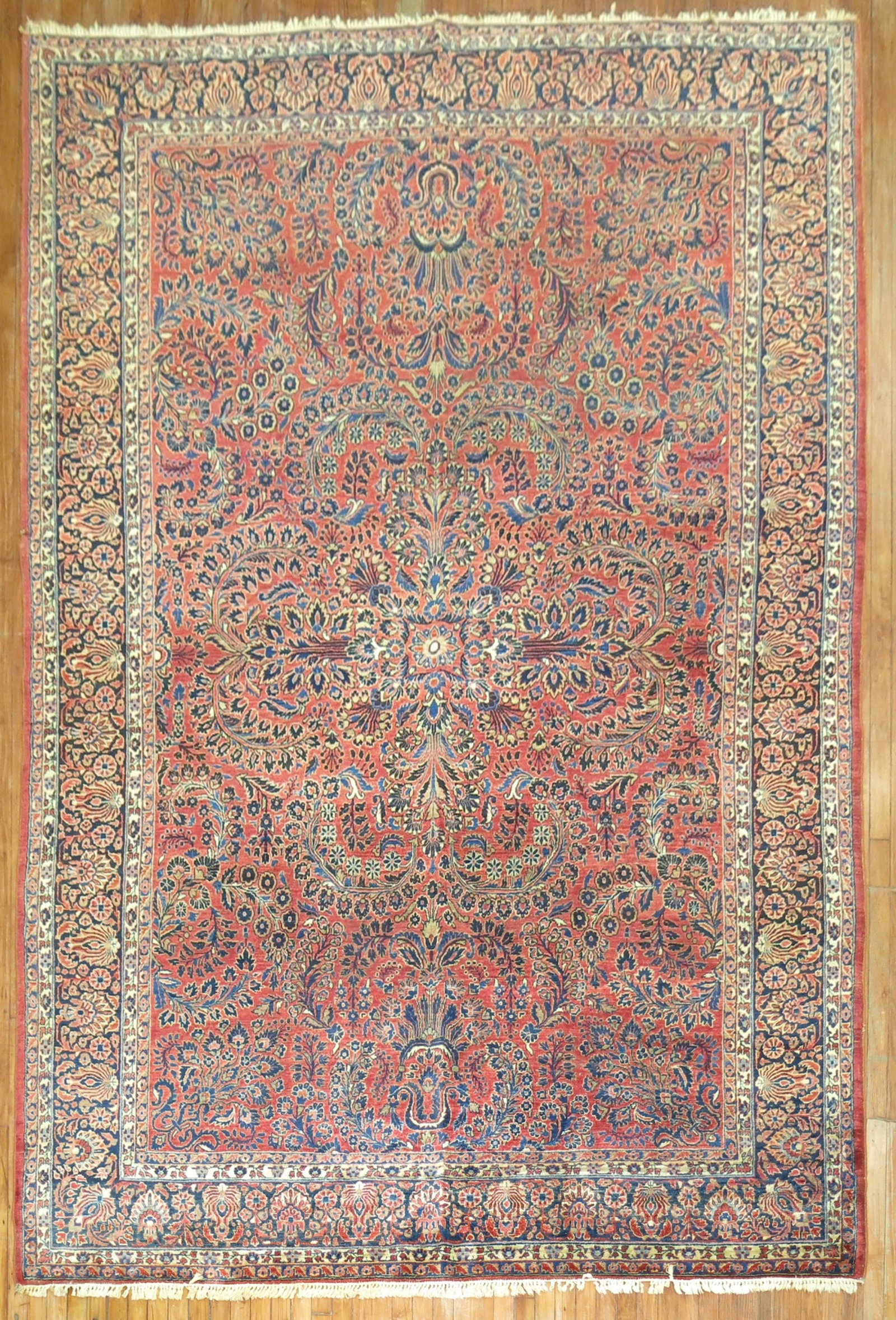 7' 10" x 11' 9" Early 20th Century Sarouk Room Rug (1 of 7)
