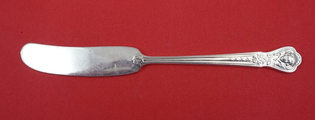 Tiffany and Co AJ Fuller Custom Sterling Silver Butter Spreader 6 inch: Tiffany and Co AJ Fuller Custom Sterling Silver Butter Spreader 6 inch This exquisite butter spreader features the AJ Fuller Custom Pattern by Tiffany and Co., a distinguished maker of fine sterling s