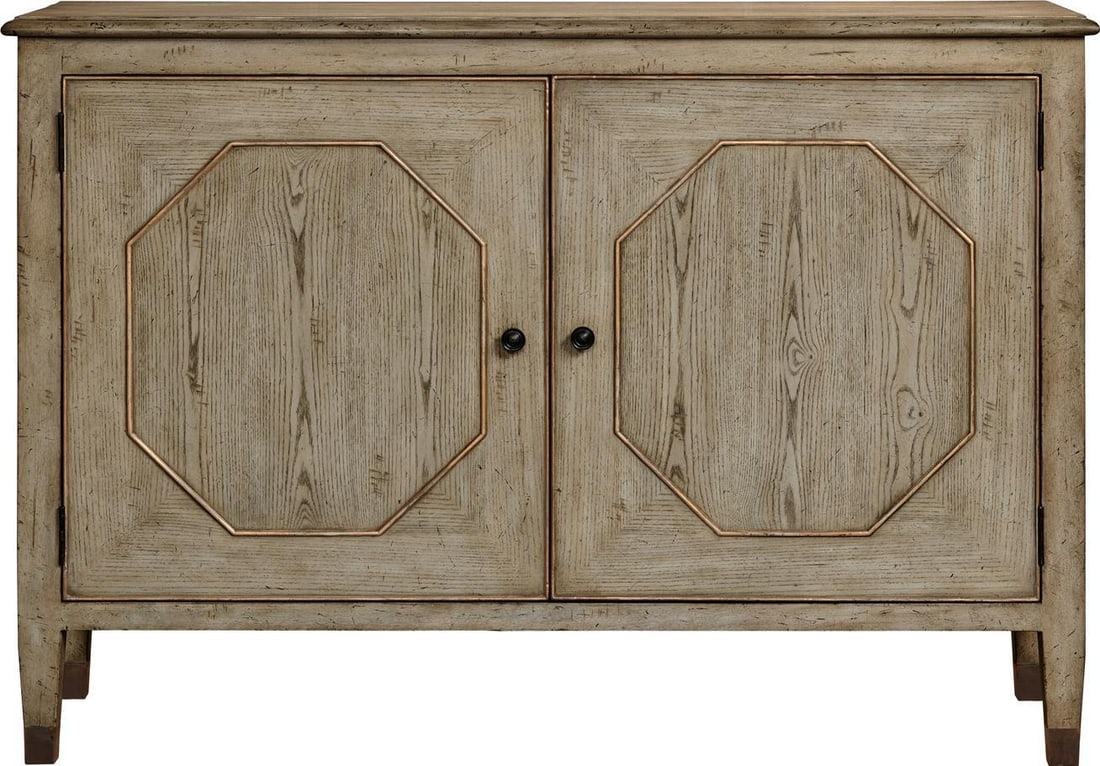 Port Eliot Light Ash Cabinet Regency Style with Gold Accents (1 of 1)
