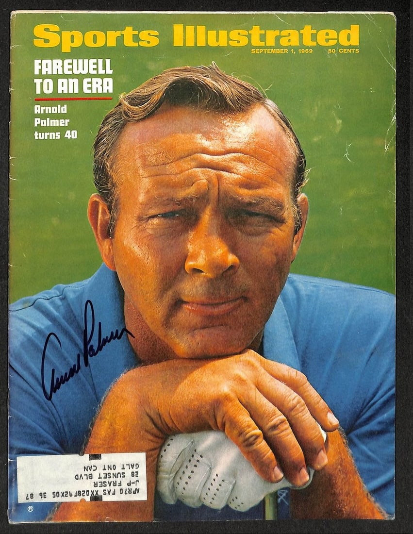 Arnold Palmer Autographed 1969 Sports Illustrated Photo with BAS Letter (1 of 5)