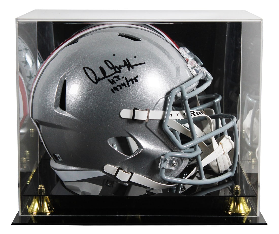 Archie Griffin signed Ohio State Speed replica helmet with case BAS witnessed (1 of 4)