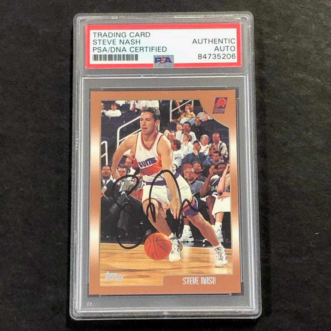 Steve Nash signed 1998-99 Topps basketball card PSA slabbed Suns #51 (1 of 2)