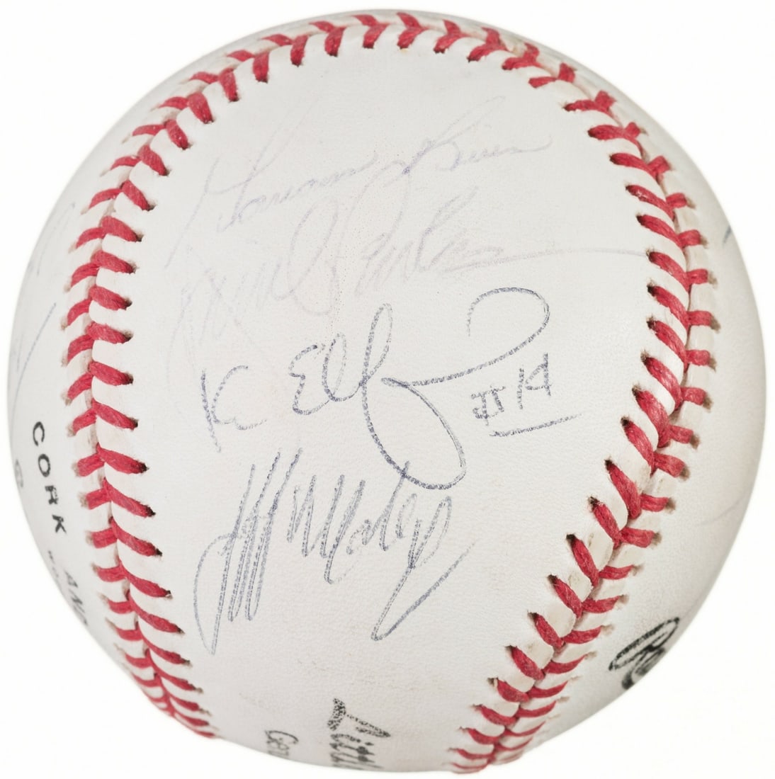 1995 Columbus Clippers Team Signed Baseball with Mariano Rivera JSA COA: 1995 Columbus Clippers Team Signed Baseball with Mariano Rivera JSA COA This original 1995 Columbus Clippers baseball is a remarkable collector's item featuring the signatures of 12 players, including