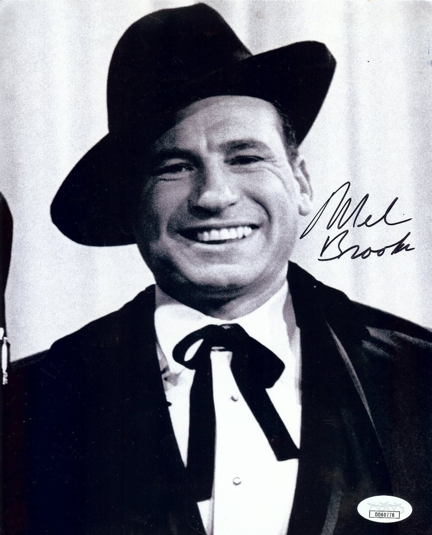 Autographed 8X10 Headshot Photo of Mel Brooks with Hat JSA (1 of 2)