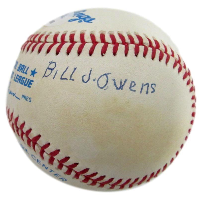 Bill Owens Signed ONL Baseball Birmingham Black Barons PSA/DNA Authentic: Bill Owens Signed ONL Baseball Birmingham Black Barons PSA/DNA Authentic This authentic Bill Owens signed OAL baseball represents a piece of Negro League history, specifically from the Birmingham Blac