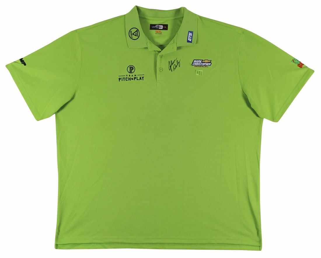 John Daly Signed Match Worn Green Loudmouth Polo BAS Authentication (1 of 8)