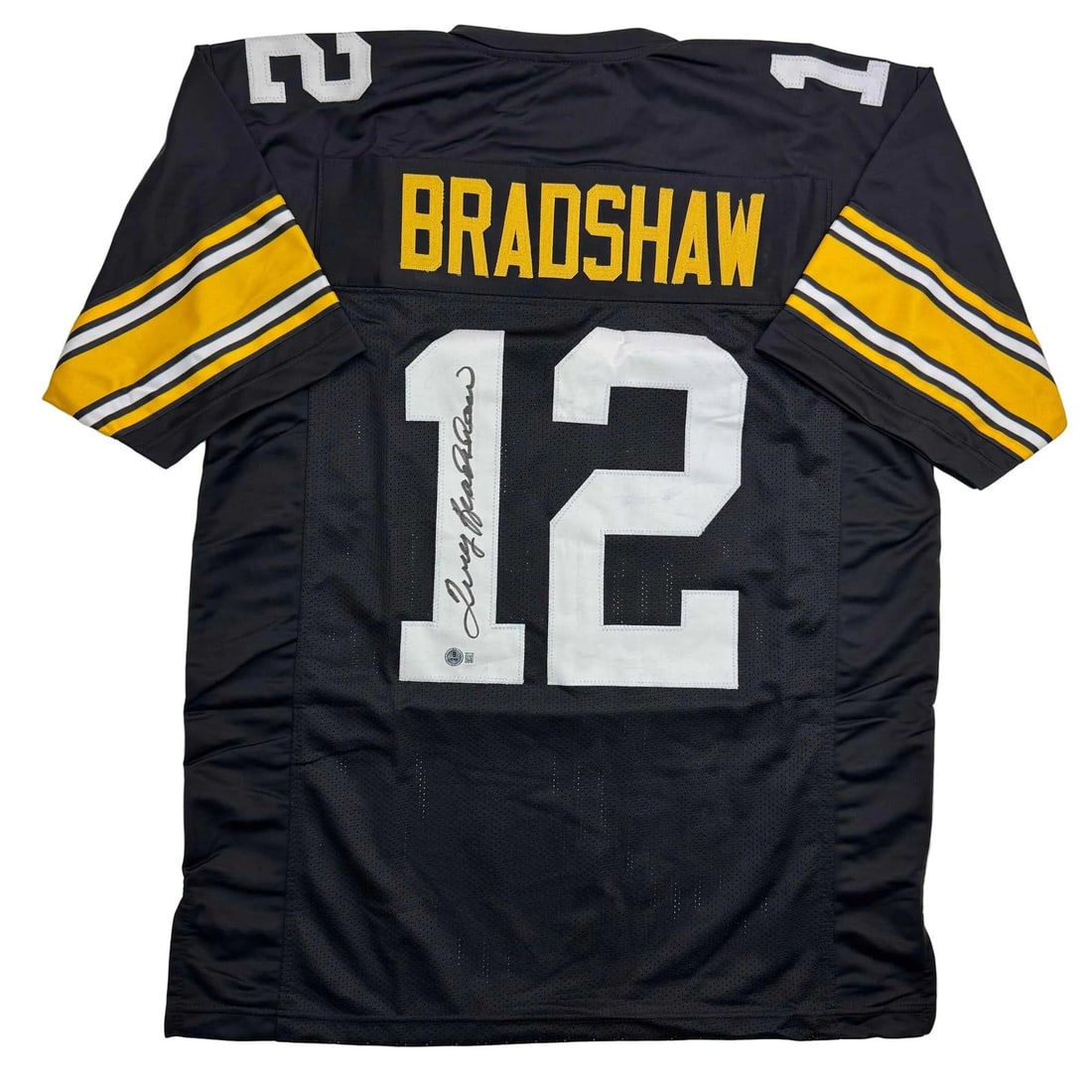 Terry Bradshaw Signed Black Football Jersey Beckett COA (1 of 4)