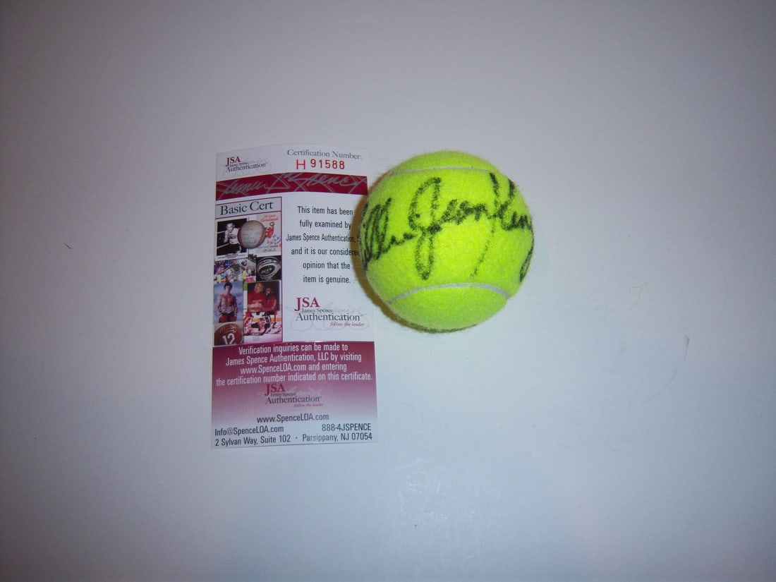 Signed Tennis Ball Billie Jean King Original with JSA COA (1 of 1)