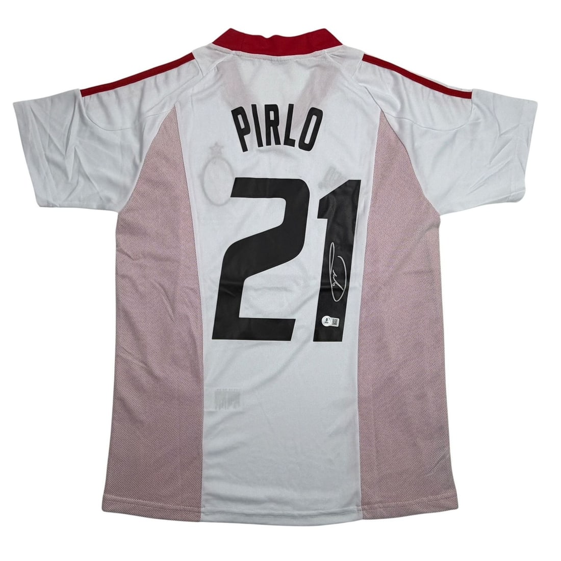 Beckett BAS Certified Andrea Pirlo AC Milan Signed White Jersey (1 of 4)