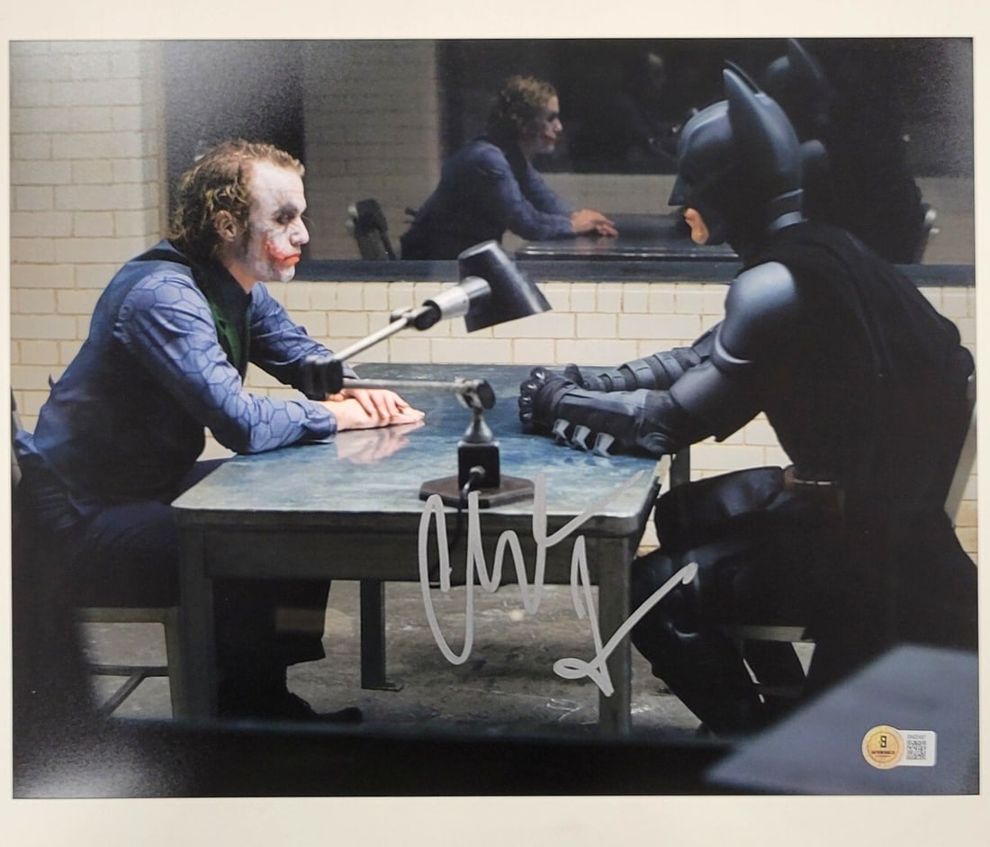 Christian Bale Signed 11x14 Batman Dark Knight Photo Beckett Holo (1 of 3)