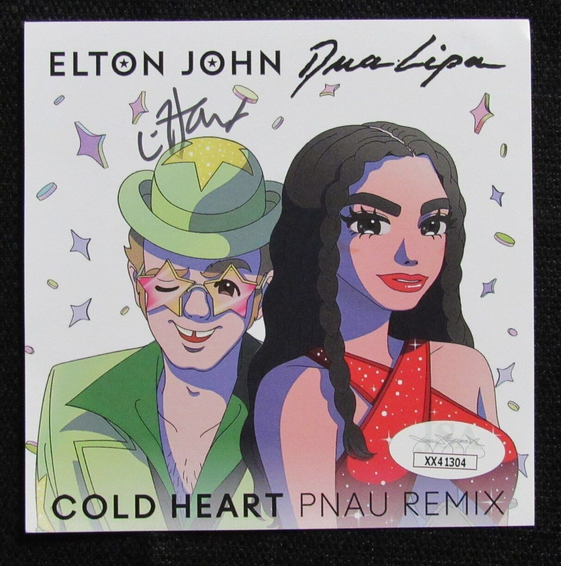 JSA LOA Signed Cold Heart Pnau Remix CD Insert by Elton John (1 of 6)