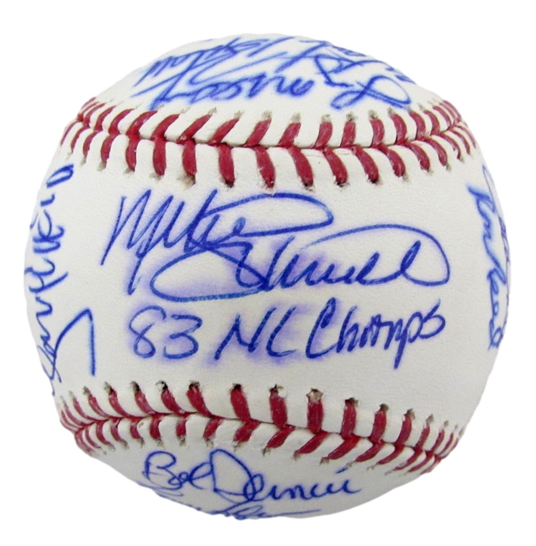 1983 Philadelphia Phillies reunion signed OML baseball 20 signatures (1 of 6)
