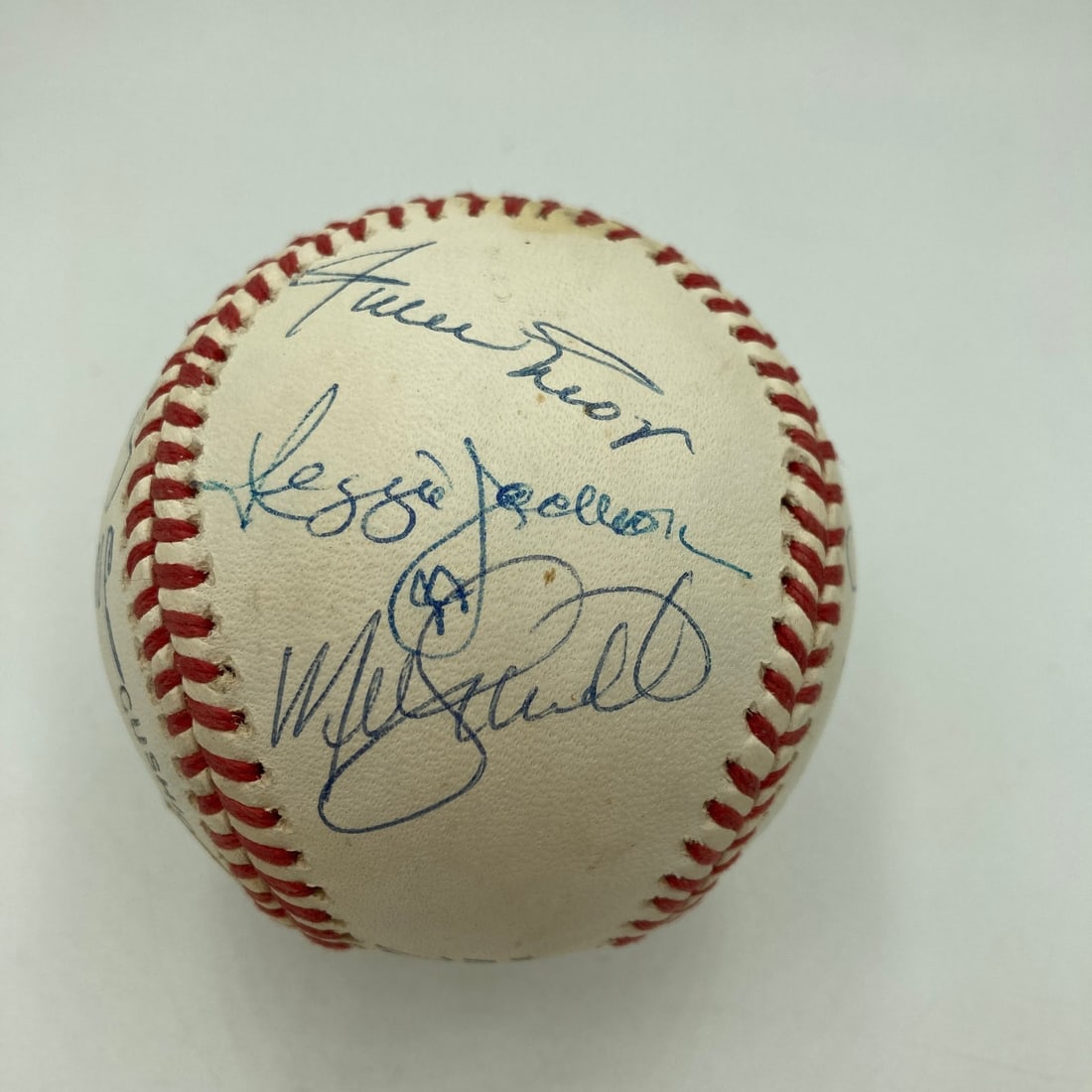 PSA DNA Autographed 500 Home Run Club Baseball 9 Signatures (1 of 7)