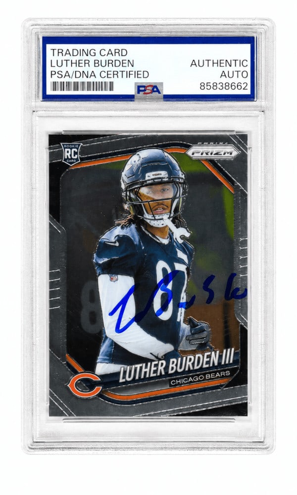 PSA DNA Authenticated Luther Burden III 2025 Panini Prizm #331 Bears Rookie Card (1 of 2)